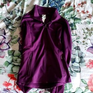 Pink active full zip